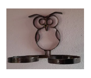 Suporte parede CORUJINHA MOD02